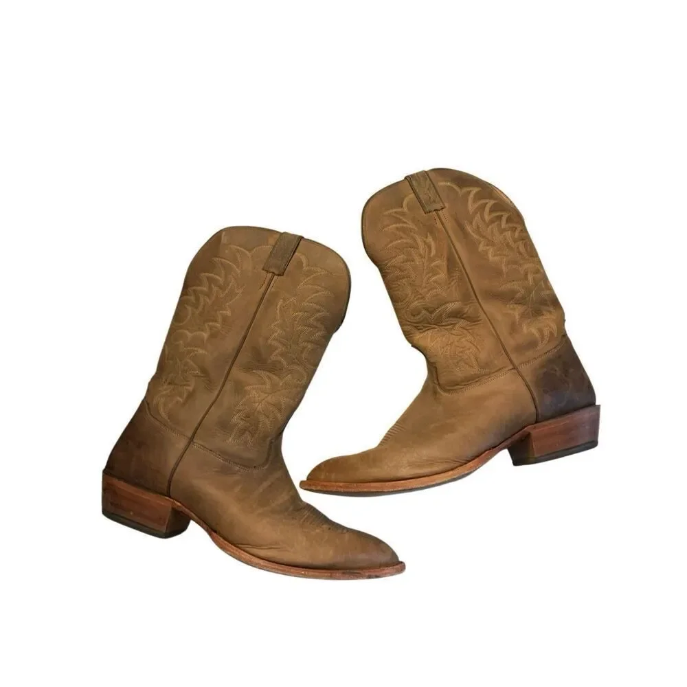 Tony Lama Cowboy boots western leather men's size 14 EEE